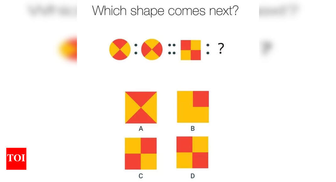Pattern Puzzle: Can you figure out the next shape? - The Times of India