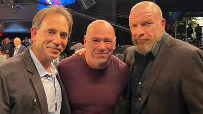 Triple H spotted with highly influential figures in Hollywood Fight Nights NYC