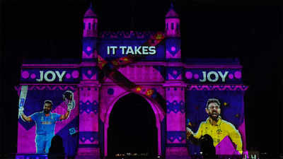 Watch: Gateway of India in Mumbai lit up to celebrate Diwali and World Cup