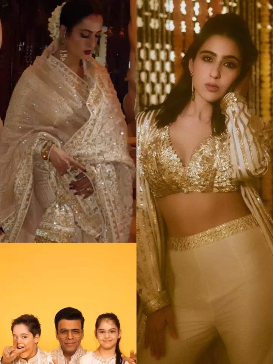 Karan Johar, Rekha, Sara Ali Khan: Celebs prove that ivory-gold is ...