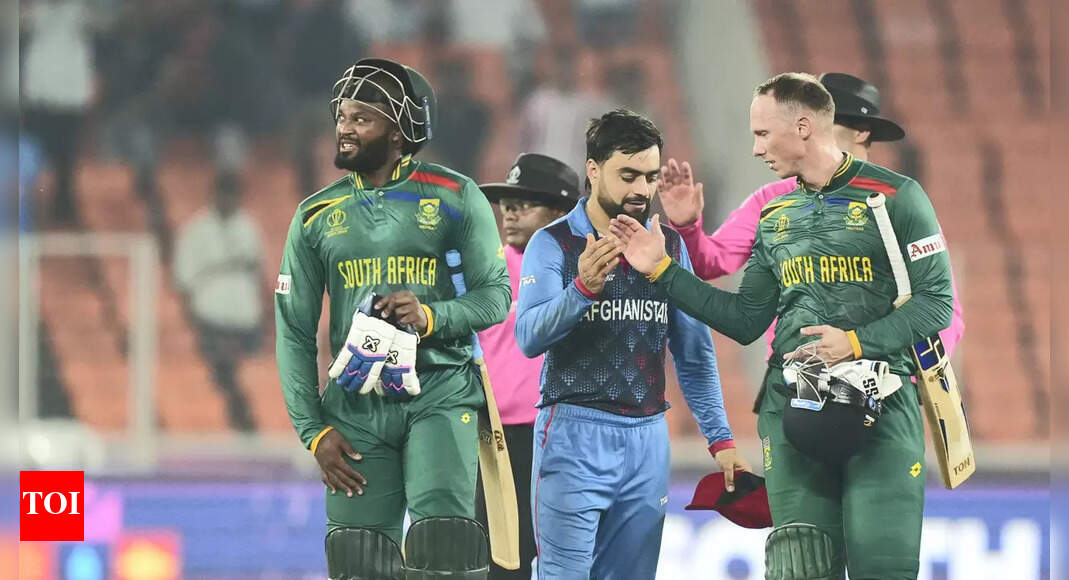 SA vs AFG: Rassie van der Dussen steers South Africa to victory as Afghanistan exit World Cup