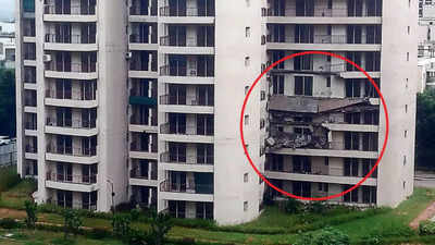 Another vertical collapse at Paradiso tower, balconies cave in three floors