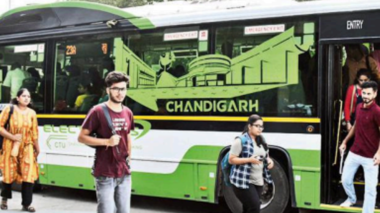 Smart Bus: Ut Tries To Steer Mohali, Pkl To Smart Bus Service | Chandigarh  News - Times of India