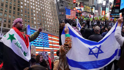 'Flood Manhattan for Gaza': Anti-Israel protesters swarm New York's Grand Central