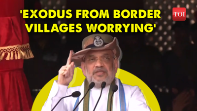 Amit Shah raises concern over migration of residents from border villages, says 'majr security concern'