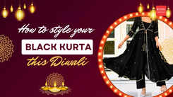 How to style your Black Kurta this Diwali