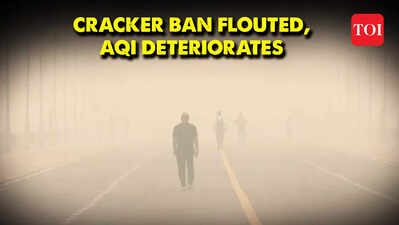 Delhi Pollution: Cracker ban goes up in smoke, AQI reaches hazardous levels in some areas