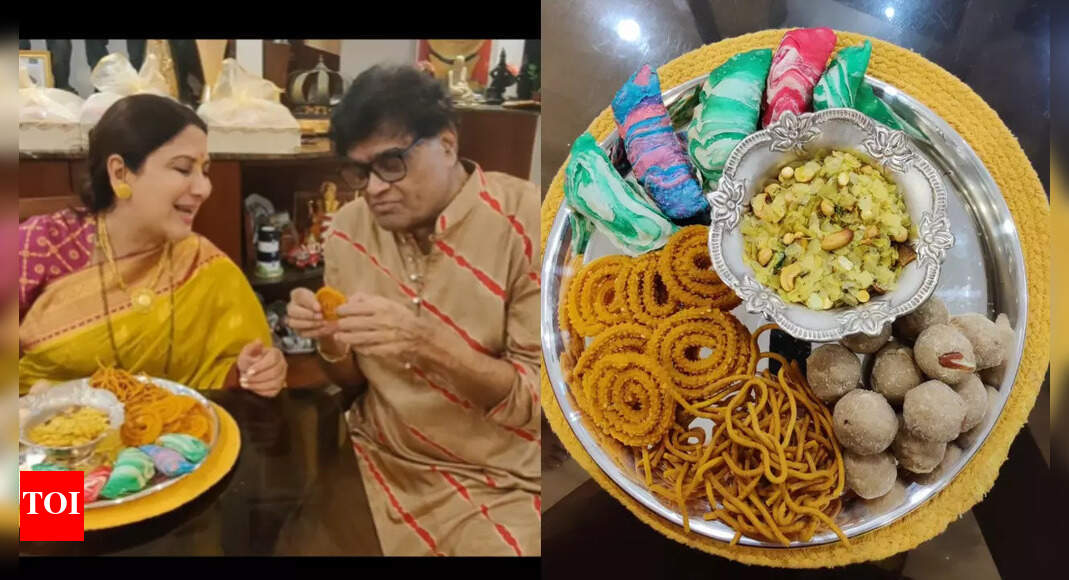 Ashok Saraf praises wife Nivedita Saraf for her Diwali special Faral in