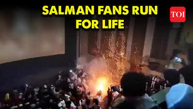 Tiger 3: Fans burst firecrackers during screening in Malegaon, Salman Khan reacts
