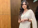 Kinjal Dave's shines in an elegant white saree as she celebrates Diwali