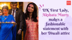 UK First Lady, Akshata Murty makes a fashionable statement with her Diwali attire