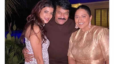 Chiranjeevi and Ram Charan mindblowing dance with Singer Raja ...
