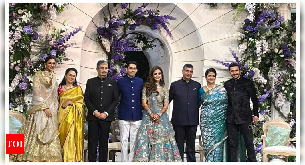 Deepika Padukone and Ranveer Singh exude royalty as they attend Jay Kotak and Aditi Arya’s wedding – Times of India