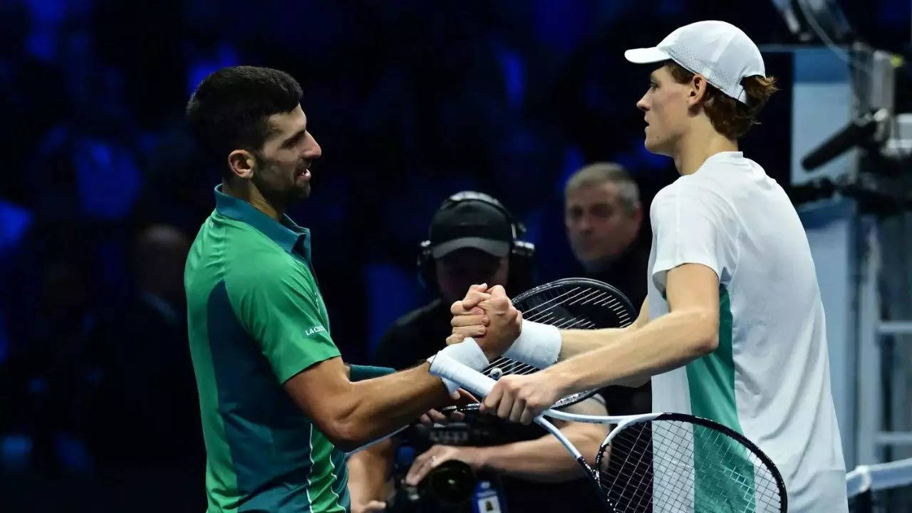 Home favorite Sinner records his first win vs top-ranked Djokovic at ATP  Finals