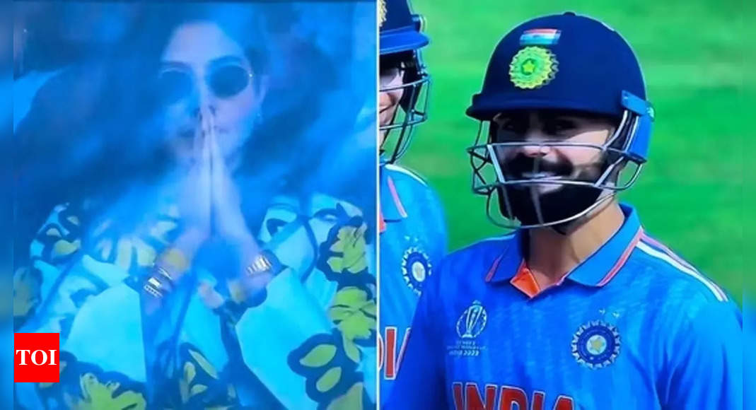 Watch: Anushka Sharma heaves a sigh of relief after Virat Kohli survives video referral on zero | Cricket News