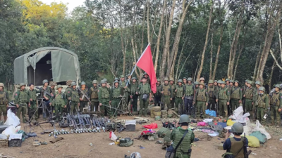 An ethnic resistance group in northern Myanmar says an entire army battalion surrendered to it