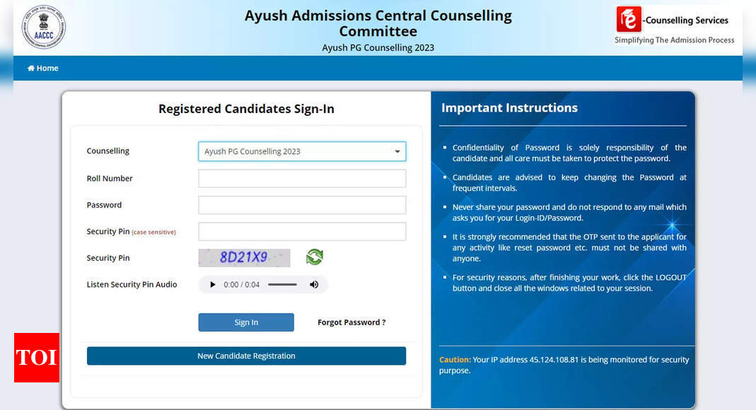 AYUSH NEET UG 2023 counselling schedule revised; check here