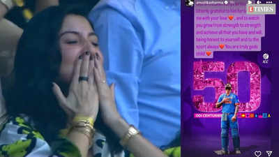 Anushka Sharma calls husband Virat Kohli ‘God’s child’ as she showers praises on him for his record of 50 ODI centuries