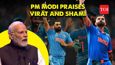 "Well played..": PM Modi lauds Shami and Virat Kohli after India beats New Zealand in semi final