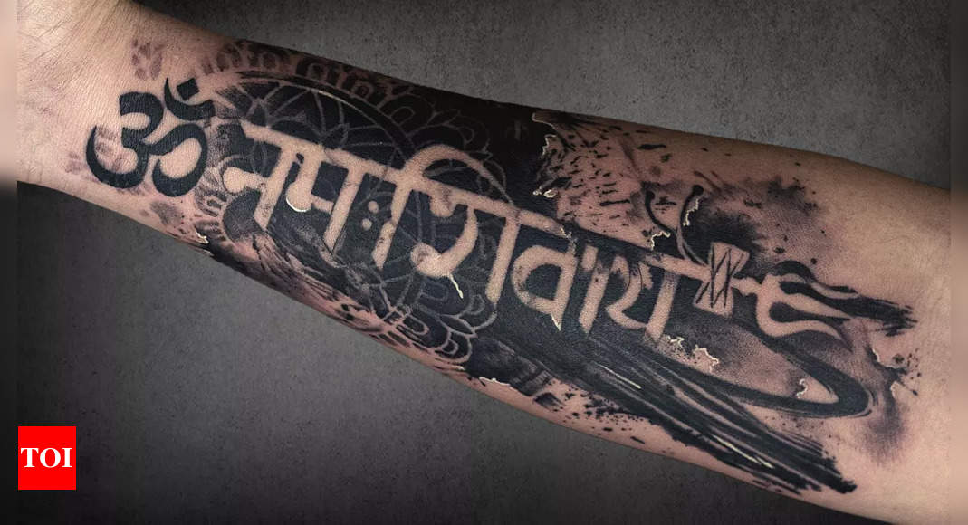 Om Namah Shivay Tattoo With Trishul... - bombay.tattoo.surat | Facebook