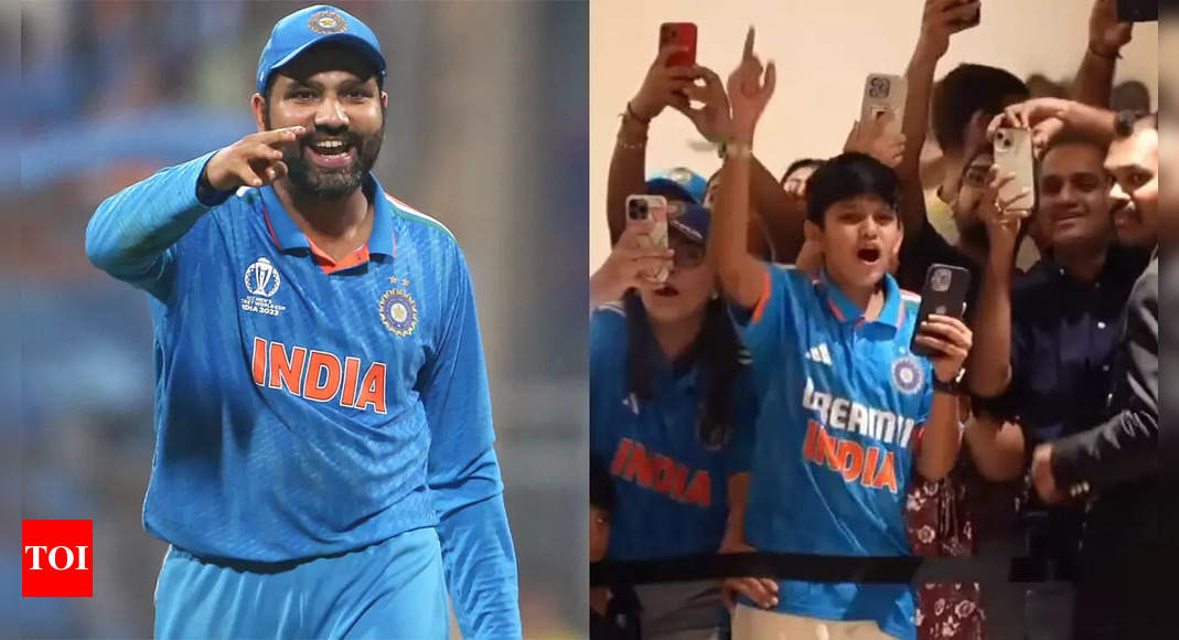 Watch: Fans chant ‘Mumbai ka bhai kaun – Rohit, Rohit’ after India’s victory in semifinal | Cricket News