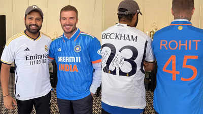 'Great to meet you captain': David Beckham wishes luck to Rohit Sharma ahead of final