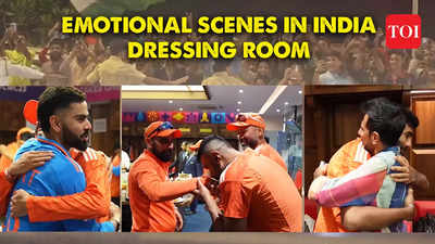 Victorious vibes: India's emotional triumph unleashes celebrations in Wankhede Dressing Room