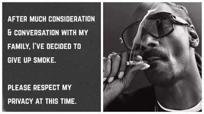 Snoop Dogg announces decision to 'give up smoke'; sparks health concerns among fans