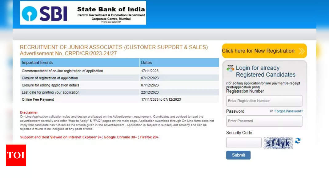 SBI Clerk notification 2023: Here’s the direct application link, salary structure and more