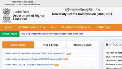 UGC NET December 2023 subject-wise exam schedule released at nta.ac.in ...