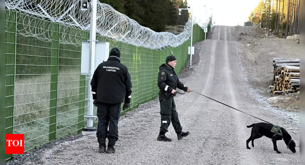 Finland to place barriers on Russian border at midnight to stem migrant inflow – Times of India