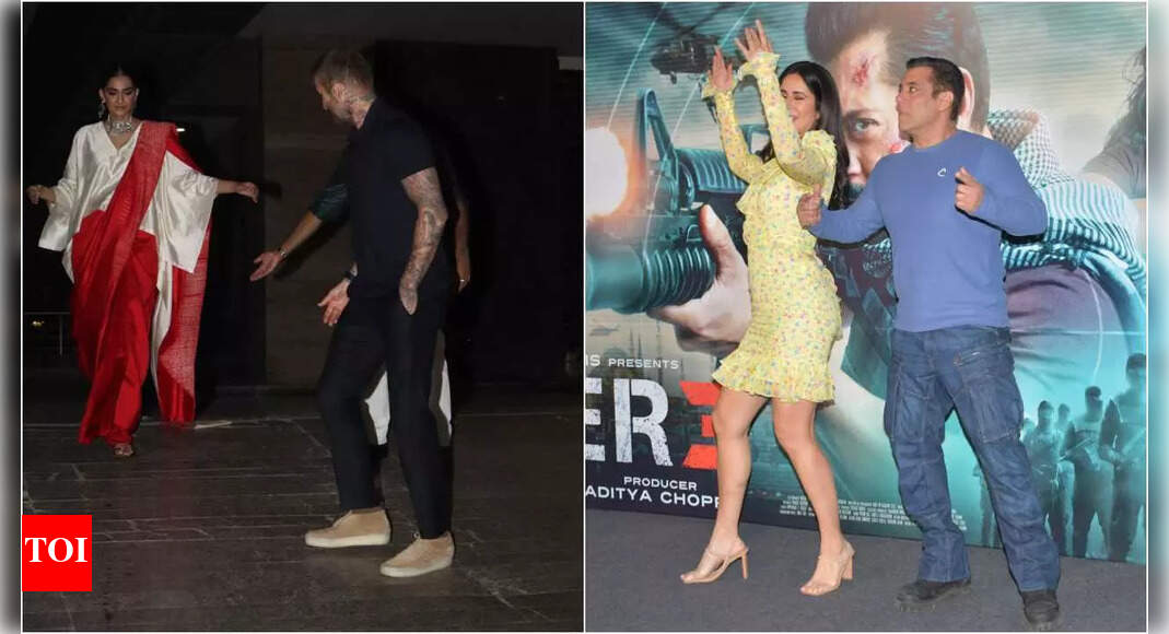 Awkward Pictures: David Beckham, Salman Khan, Katrina Kaif and more celebs will give you hearty belly laughs | Hindi Movie News – Times of India