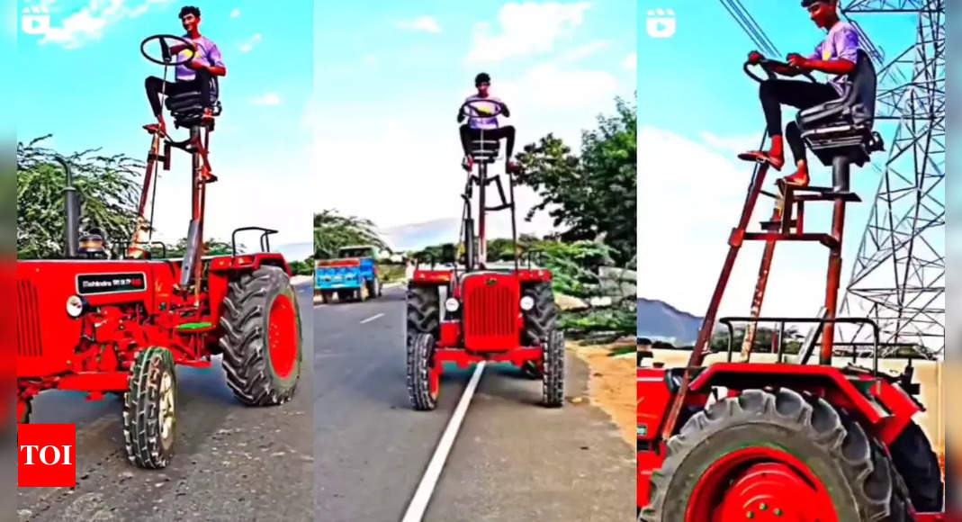 Man’s ‘jugaad’ takes tractor to ‘new heights’: Anand Mahindra has a question