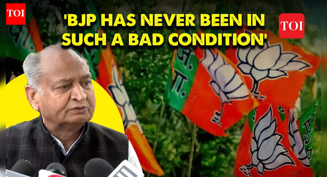ashok gehlot: BJP has never been in such a bad condition: Rajasthan CM Ashok Gehlot