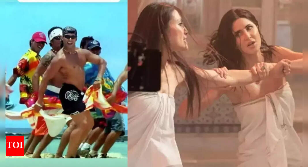 Katrina Kaif talks about her towel scene in ‘Tiger 3’, as fans compare it to Salman Khan’s towel step in ‘Jeene Ke Hai Char Din’ – Pic inside – Times of India