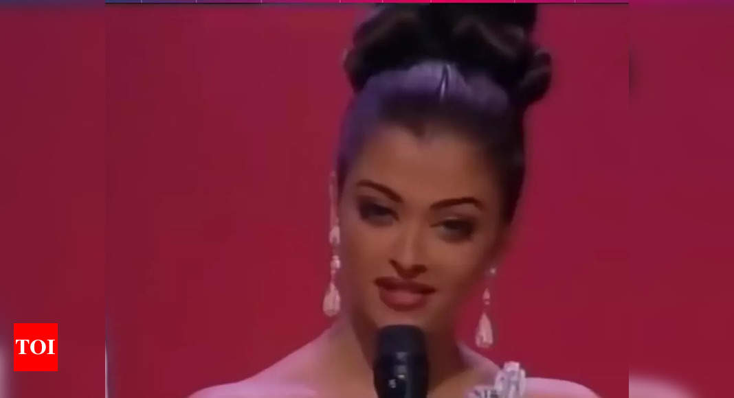 Massive THROWBACK: Aishwarya Rai’s timeless moment with the perfect answer in the Miss World Pageant finals captured | Hindi Movie News – Times of India