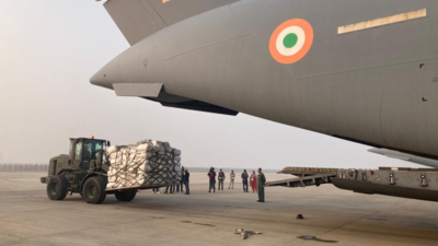 Second IAF aircraft carrying emergency aid for Gaza departs for Egypt's El-Arish airport