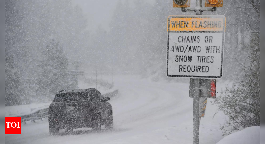 Plus d’un pied de neige, des rafales de vent de 100 mph possibles à l’approche de la tempête de la Sierra Nevada