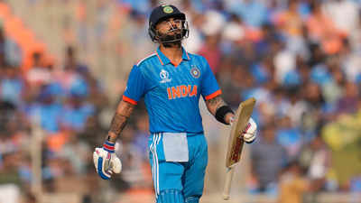 Indian batters fall 21 runs short of an all-time World Cup record