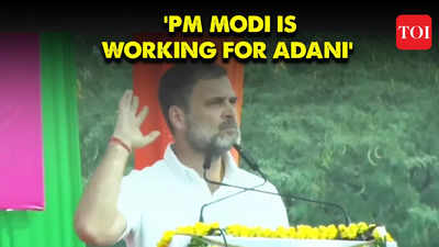 Rahul Gandhi: 'PM Narendra Modi works 24 hours for Adani'