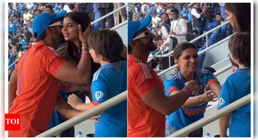 World Cup 2023: Deepika Padukone shares adorable moment with Shah Rukh Khan’s son AbRam, Ranveer Singh greets Suhana Khan: video inside | Hindi Movie News