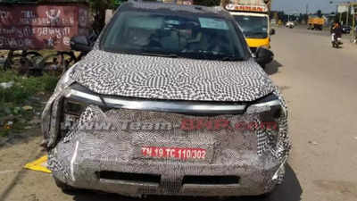 Mahindra XUV.e8 spied: New pics reveal interior details
