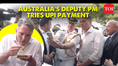 Watch: Australia deputy PM Richard Marles uses UPI payments