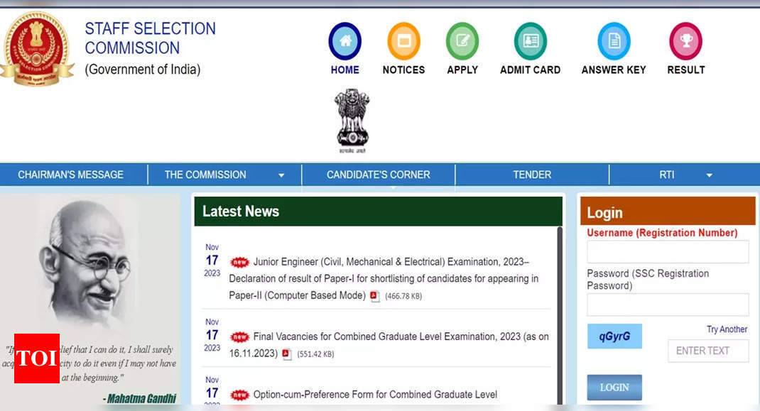 SSC CGL 2023: Tier 2 service preference submission extended till Nov 23