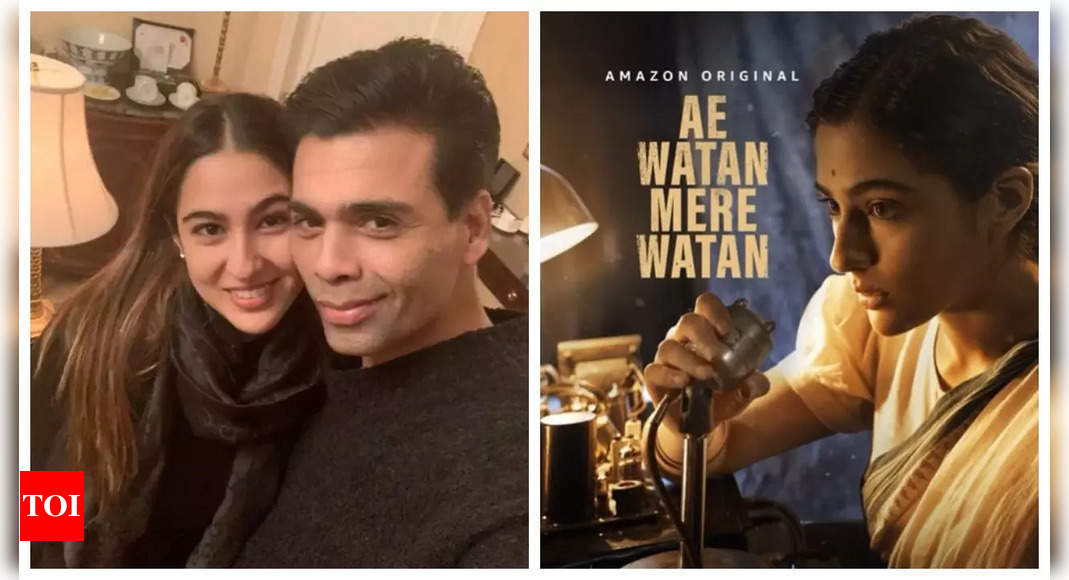 Iffi 2023 Karan Johar And Sara Ali Khan Launch New Motion Poster Of Ae Mere Watan Watch 2672