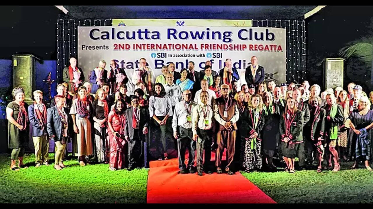sachin and babi light blue dress Kolkata Lake Club