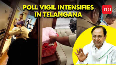 Telangana polls: Election Commission officials scrutinise CM K Chandrashekar Rao's bus