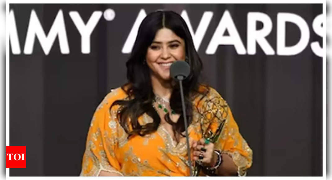 Ektaa Kapoor receives Directorate Award at International Emmys ceremony: Kangana Ranaut, Taapsee Pannu, Karan Johar and others congratulate the producer