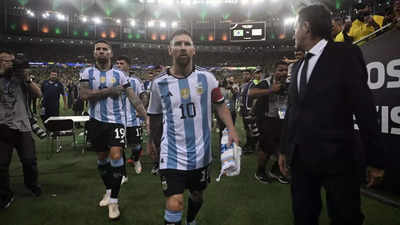 'We're not playing, we're leaving' says Lionel Messi amid crowd violence