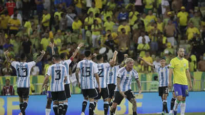 World Cup Qualifier: ARG beat BRA 1-0 after crowd violence delays start